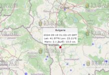 19 сентября 2024 года землетрясение в Болгарии