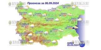 6 сентября 2024 года погода в Болгарии