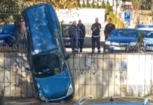 Автомобиль «упал» со стоянки в Шумене
