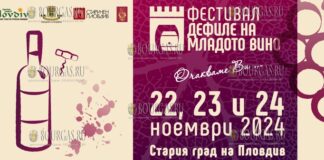 Фестиваль молодого вина прошел в Пловдиве