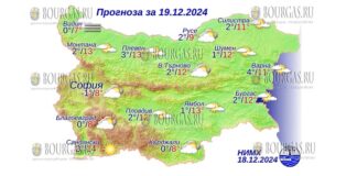 19 декабря 2024 года погода в Болгарии