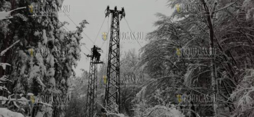 аварий, вызванных снегопадами в Западной Болгарии