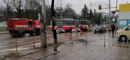 Трамвай сошел с рельсов в Софии