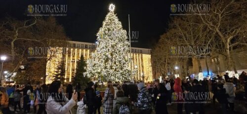 В Варне зажгла огни Рождественская елка