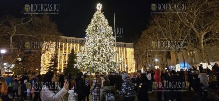 В Варне зажгла огни Рождественская елка