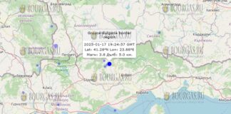 17 января 2025 года землетрясение в Болгарии