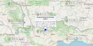 18 января 2025 года землетрясение в Болгарии