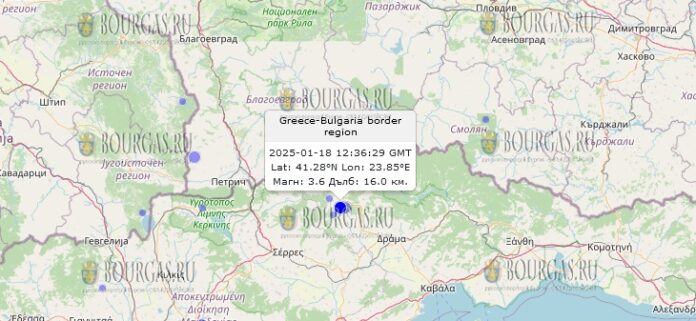 18 января 2025 года землетрясение в Болгарии