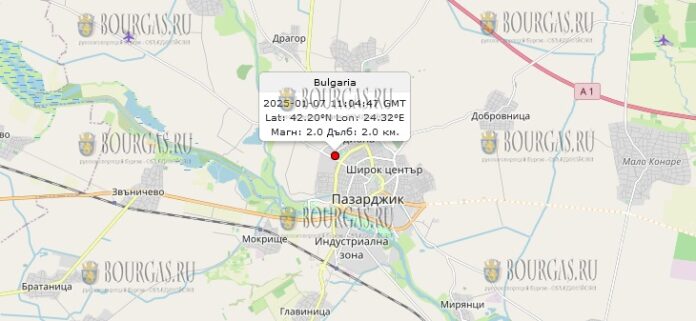 7 января 2025 года землетрясение в Болгарии