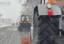уборка снега в Болгарии