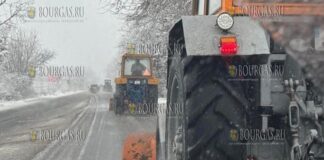 уборка снега в Болгарии