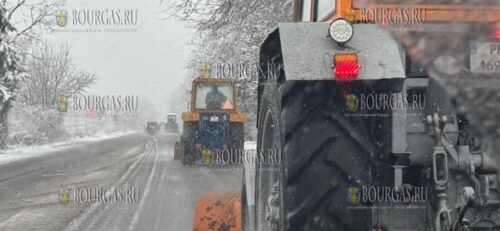 уборка снега в Болгарии