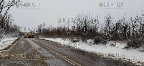 январь 2025 года, дороги в Бургасской области