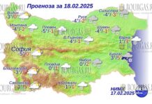 18 февраля 2025 года погода в Болгарии