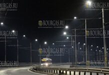 новое светодиодное освещение на Аспаруховом мосту