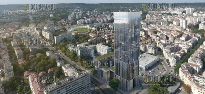 самое высокое здание в Варне, по планам его высота будет 186 метров