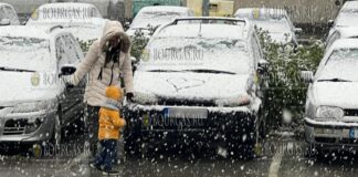снегопад в Варне 16-го февраля 2025 года