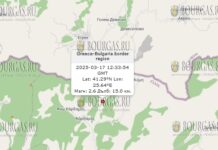 17 марта землетрясение в Болгарии