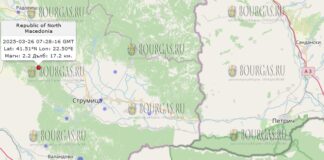26 марта землетрясение в Болгарии