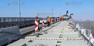 Мост через Дунай в районе Русе на болгаро-румынской границе строится