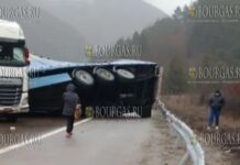 ТИР перекрыл движение на шоссе Хемус в Болгарии