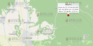 12 апреля землетрясение в Болгарии