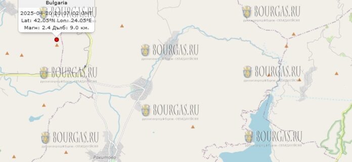 20 апреля землетрясение в Болгарии