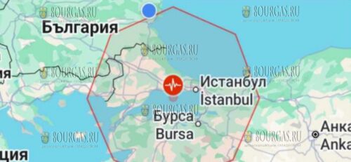 землетрясение в Турции ощущали жители Бургаса
