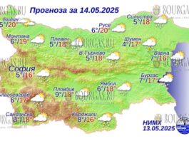 14 мая 2025 года погода в Болгарии