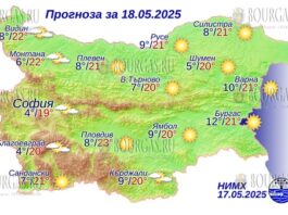 18 мая 2025 года погода в Болгарии