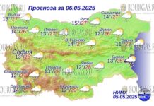 6 мая 2025 года погода в Болгарии
