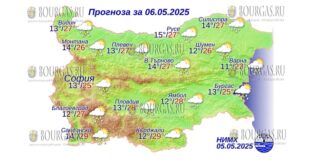 6 мая 2025 года погода в Болгарии
