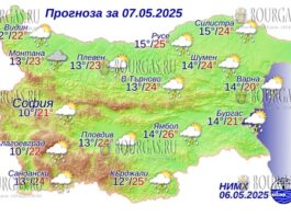 7 мая 2025 года погода в Болгарии