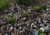 протестная акция в Софии, народ вышел на протест, чтобы поддержать действующего мэра - Василя Терзиева