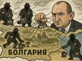 русские шпионские сети окутали страну, в данной комбинации президент Болгарии - Румен Радев, главный в сетке русский тролль