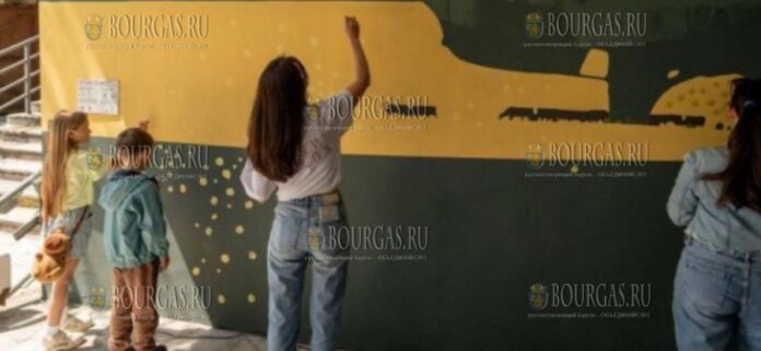 украинцы разрисовали подземный переход в Варне