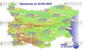 18 июня 2025 года погода в Болгарии