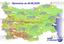 18 июня 2025 года погода в Болгарии