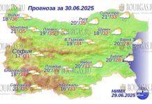 30 июня 2025 года погода в Болгарии