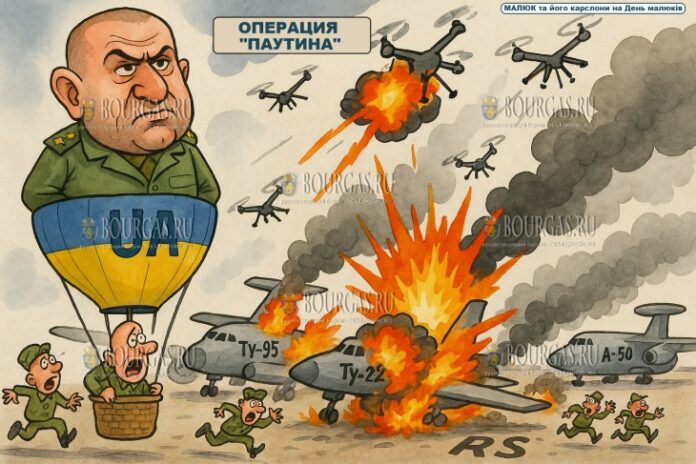 генерал Малюк наблюдает за операцией ПАУТИНА