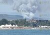 Густой столб дыма поднялся над районом между Оризаре и Несебром