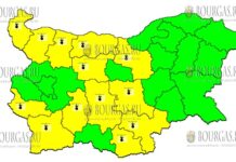 13 августа горячий Желтый Код в Болгарии