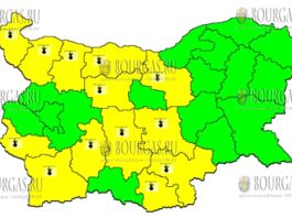 13 августа горячий Желтый Код в Болгарии