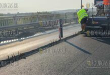 Мост через Дунай в районе Русе - асфальтируют