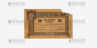 первая национальная банкнота Болгарии - 20 левов