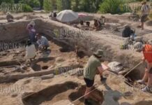 раскопки в городище Юнаците в Болгарии