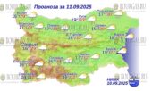 11 сентября 2025 года погода в Болгарии
