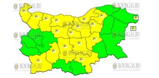 17 сентября ветреный Желтый Код в Болгарии