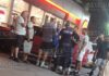 Автомобиль врезался в АЗС в Софии