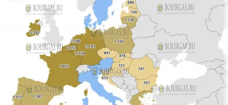 минимальная зарплата в ЕС - июль 2025 года